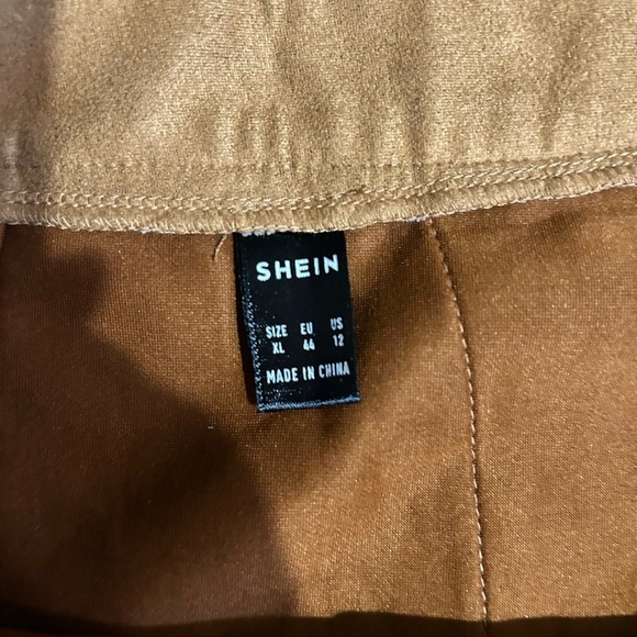 SHEIN Brown Mini A-Line Pleated Skirt - Picture 3 of 4